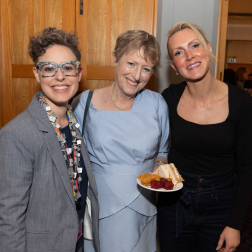 Three women standing