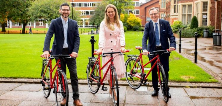 Richard Good, Director of the Turnaround Project, Belfast Lord Mayor, Councillor Kate Nicholl and Vice-Chancellor of Queen’s University Professor Ian Greer.