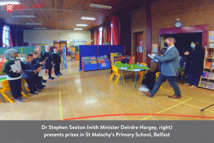 Dr Sexton distributes prizes at St Malachy's