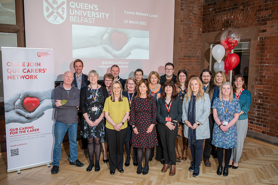 Group of Carers' Network and other staff at the Network launch, Wednesday 23 March 2022