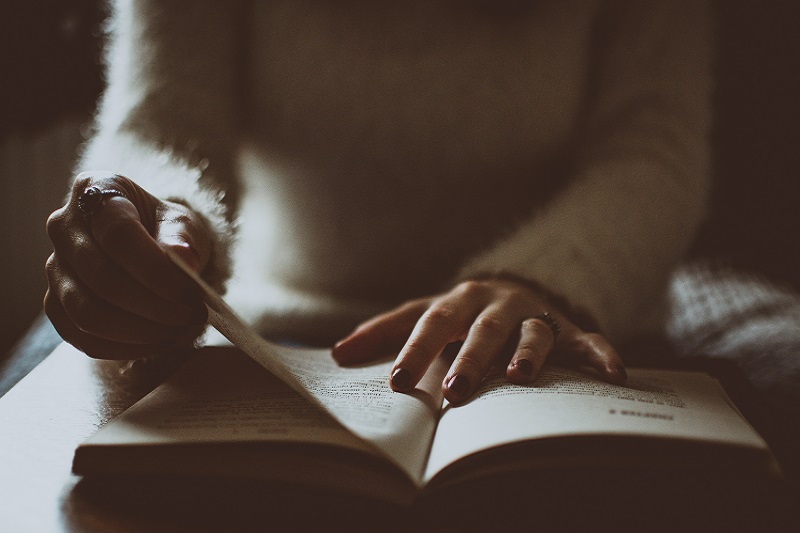 young person reading 