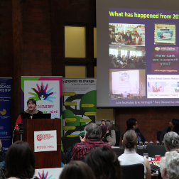 Professor Amy Jayne McKnight presenting