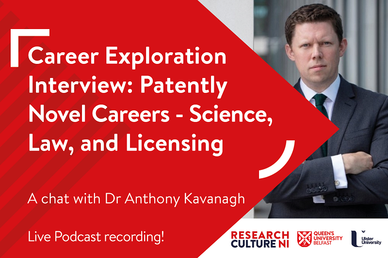 Event promoting the fourth instalment of PDC's Career Exploration Interviews with Dr Anthony Kavanagh