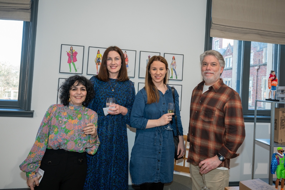 staff at the launch of Queen's new Staff Network for Promoting Linguistic Diversity and Minority Languages, in the Naughton Gallery