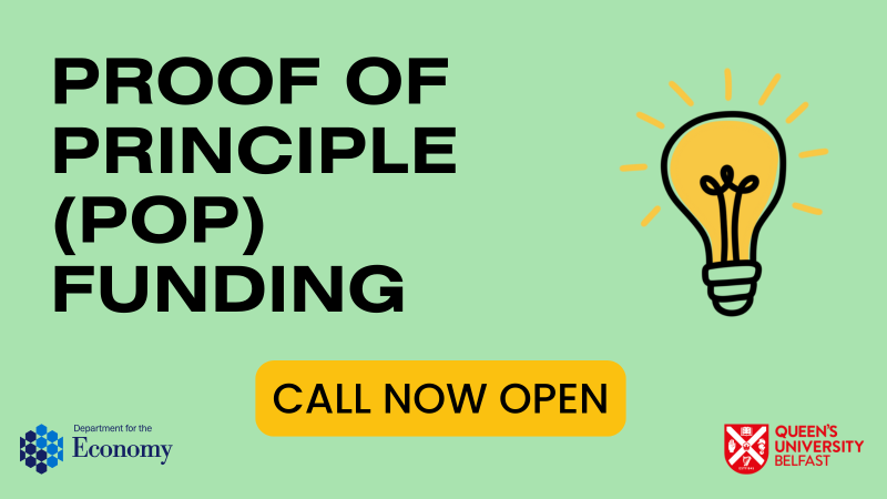 Event graphic highlighting call for applications for the Proof of Principle Programme